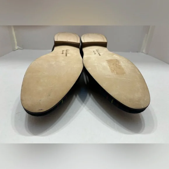 Ralph Lauren Purple Label  Collis Tartan plaid Wool Slipper Size 10D - Picture 10 of 13